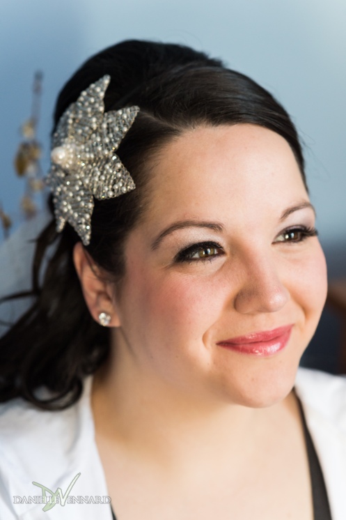 portrait of bride with star hair clip - Wedding Photography by Danielle Vennard Photographer - In Pursuit of Moments Unrehearsed - daniellevennard.com